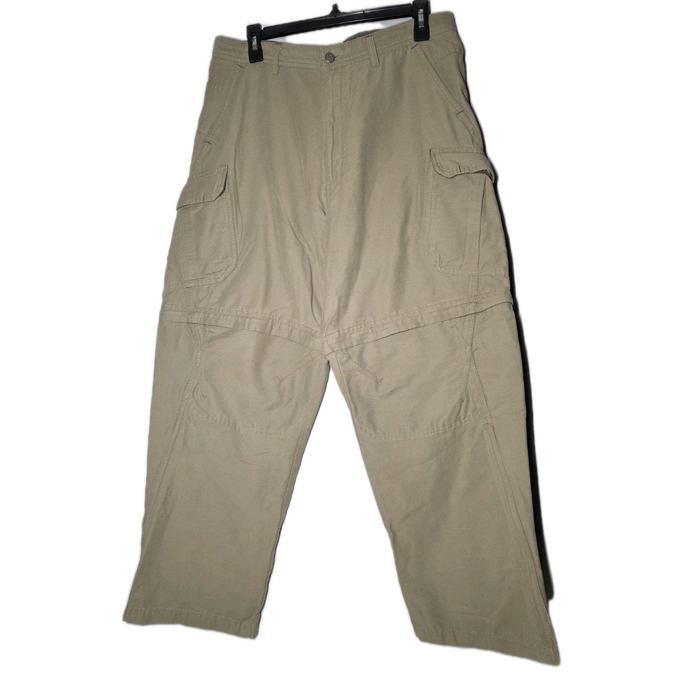 REI Pants Mens Size 34x30 Khaki Convertible Cargo Hiking Fishing Camping